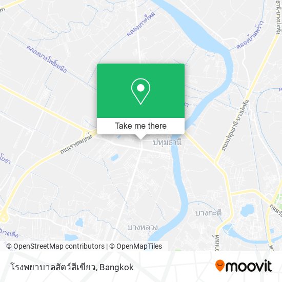 โรงพยาบาลสัตว์สีเขียว map