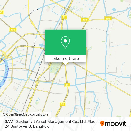 SAM : Sukhumvit Asset Management Co., Ltd. Floor 24 Suntower B map