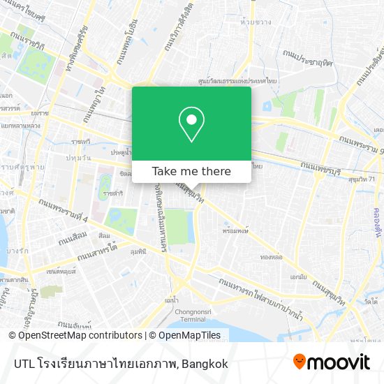 UTL โรงเรียนภาษาไทยเอกภาพ map