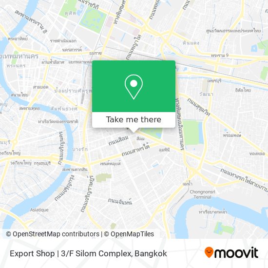 Export Shop | 3 / F Silom Complex map