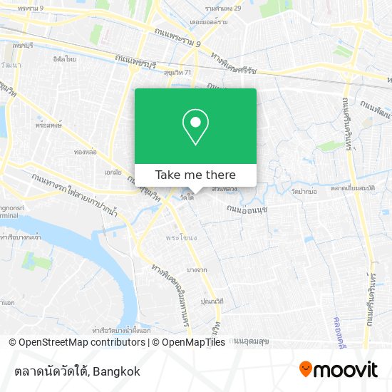 ตลาดนัดวัดใต้ map