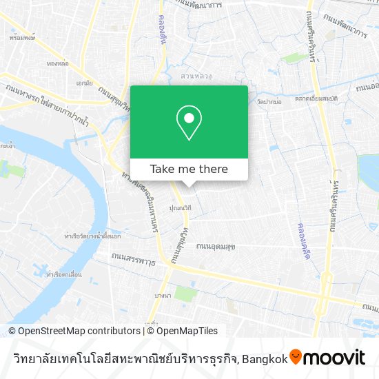 วิทยาลัยเทคโนโลยีสหะพาณิชย์บริหารธุรกิจ map