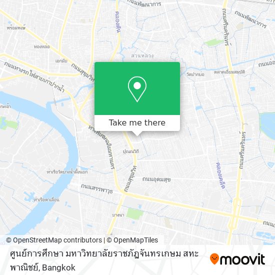 ศูนย์การศึกษา มหาวิทยาลัยราชภัฏจันทรเกษม สหะพาณิชย์ map