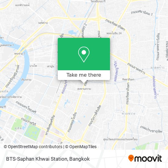 BTS-Saphan Khwai Station map