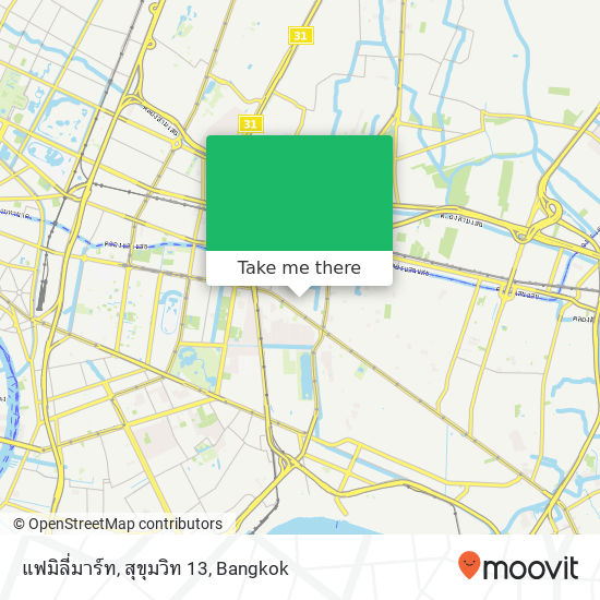 แฟมิลี่มาร์ท, สุขุมวิท 13 map