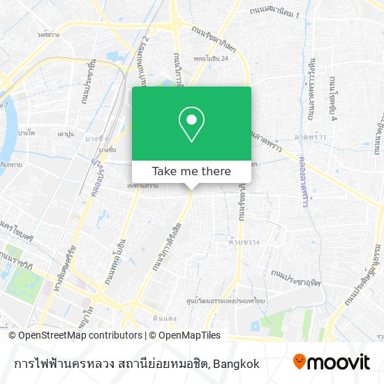 การไฟฟ้านครหลวง สถานีย่อยหมอชิต map