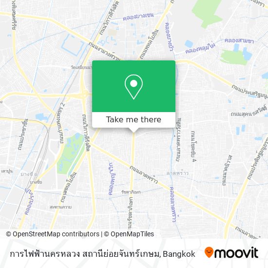 การไฟฟ้านครหลวง สถานีย่อยจันทร์เกษม map