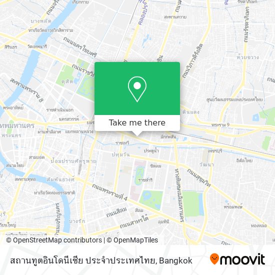 สถานทูตอินโดนีเซีย ประจำประเทศไทย map