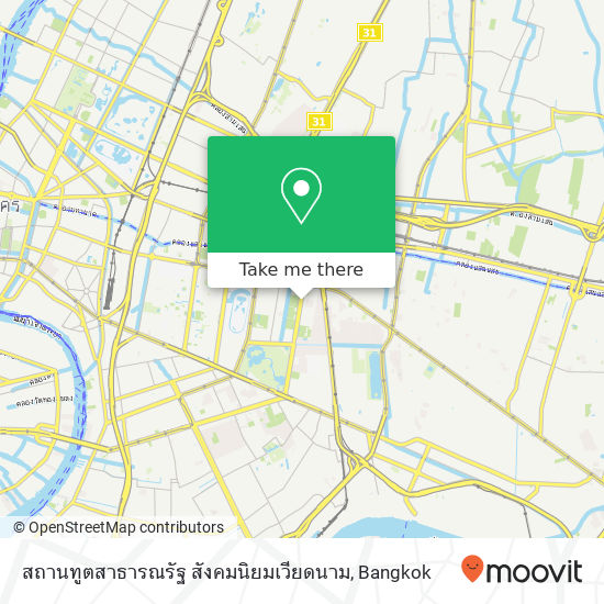 สถานทูตสาธารณรัฐ สังคมนิยมเวียดนาม map