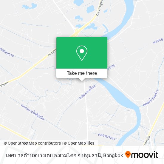 เทศบาลตำบลบางเตย อ.สามโคก จ.ปทุมธานี map