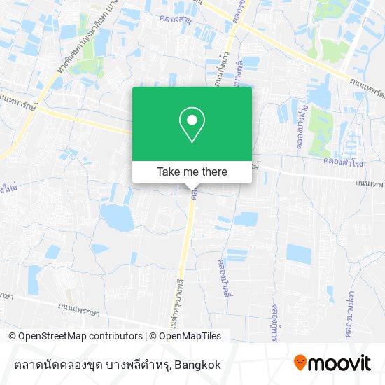 ตลาดนัดคลองขุด บางพลีตำหรุ map