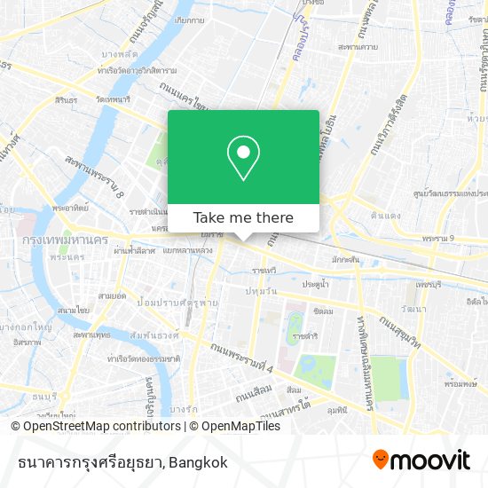 ธนาคารกรุงศรีอยุธยา map