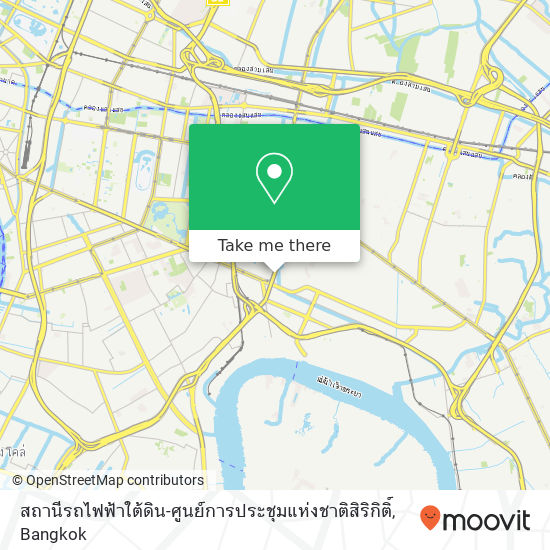 สถานีรถไฟฟ้าใต้ดิน-ศูนย์การประชุมแห่งชาติสิริกิติ์ map