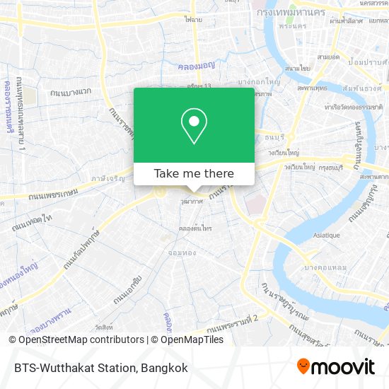 BTS-Wutthakat Station map