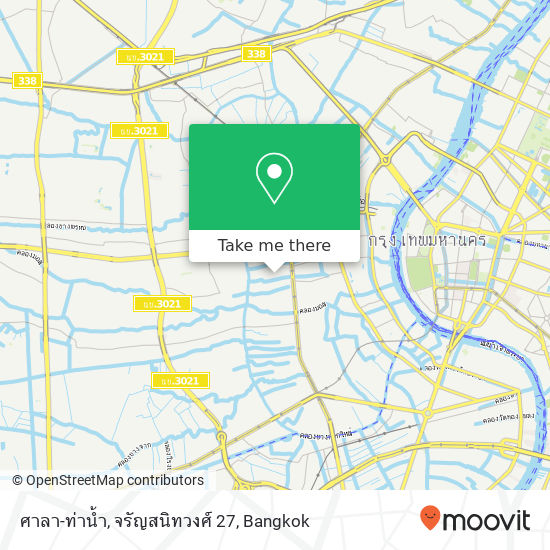 ศาลา-ท่าน้ำ, จรัญสนิทวงศ์ 27 map