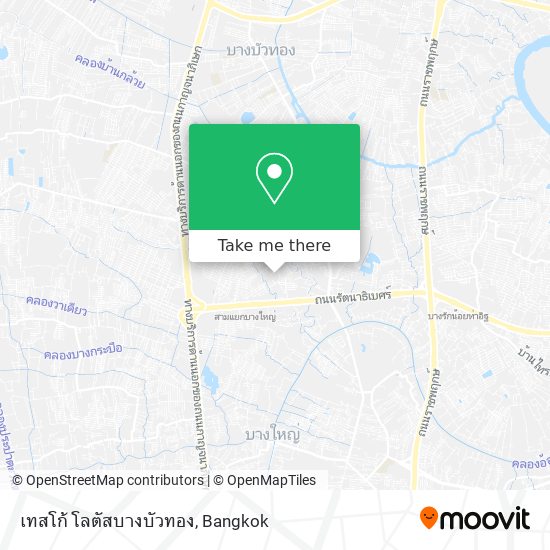 เทสโก้ โลตัสบางบัวทอง map