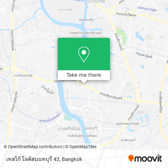 เทสโก้ โลตัสนนทบุรี 42 map