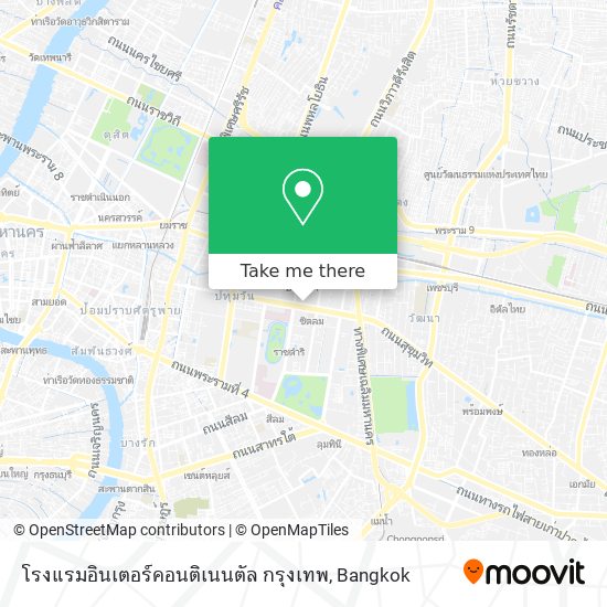 โรงแรมอินเตอร์คอนติเนนตัล กรุงเทพ map