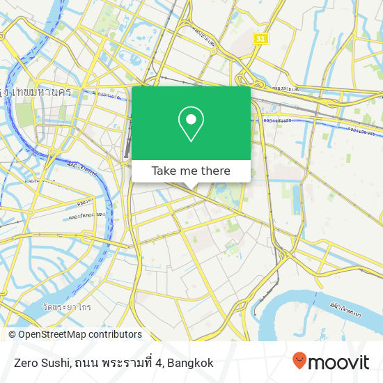 Zero Sushi, ถนน พระรามที่ 4 map