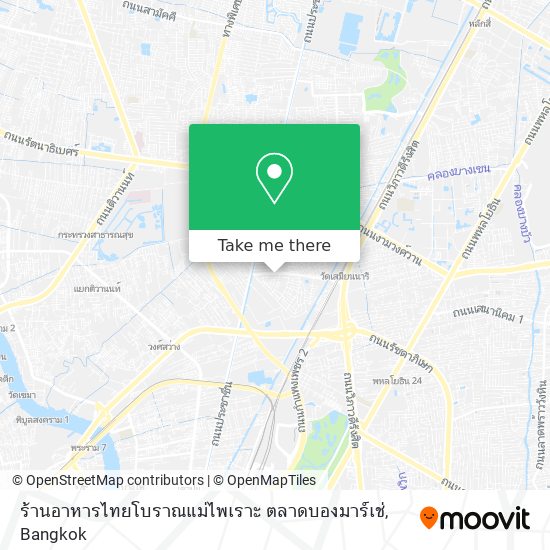 ร้านอาหารไทยโบราณแม่ไพเราะ ตลาดบองมาร์เช่ map