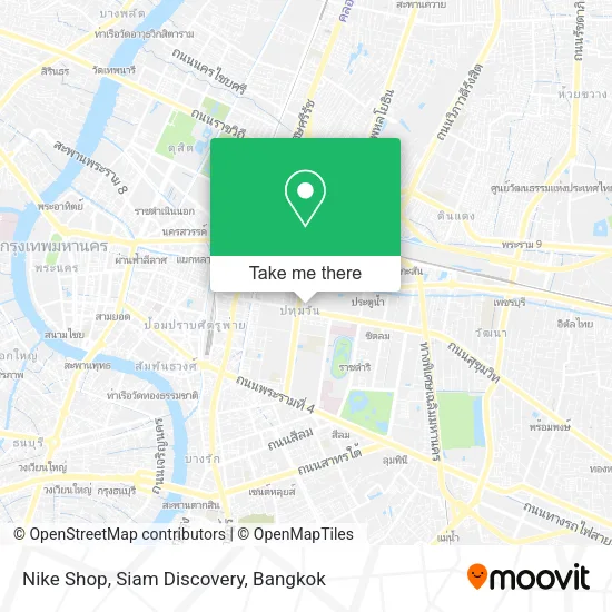 Nike Shop, Siam Discovery map