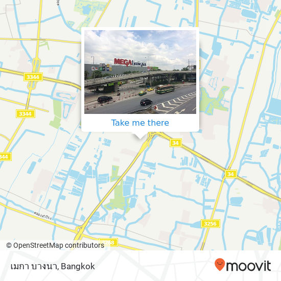 เมกา บางนา map