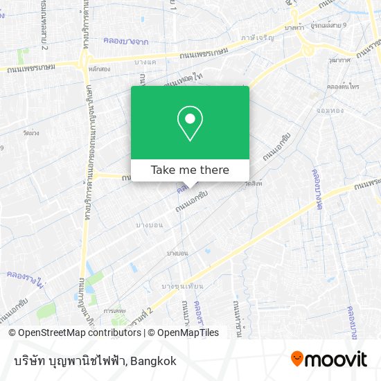 บริษัท บุญพานิชไฟฟ้า map