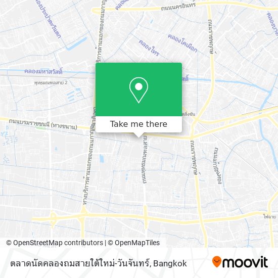 ตลาดนัดคลองถมสายใต้ใหม่-วันจันทร์ map