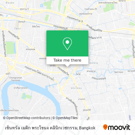 เซ็นทรัล เมดิก พระโขนง คลินิกเวชกรรม map