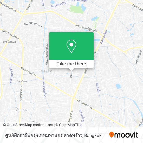 ศูนย์ฝึกอาชีพกรุงเทพมหานคร ลาดพร้าว map