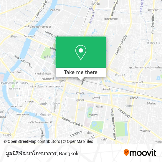 มูลนิธิพัฒนาโภชนาการ map