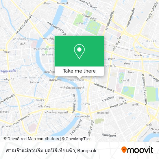 ศาลเจ้าแม่กวนอิม มูลนิธิเทียนฟ้า map