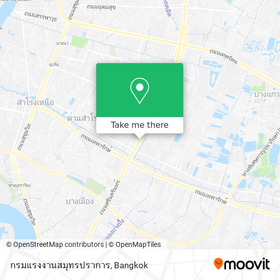 กรมแรงงานสมุทรปราการ map