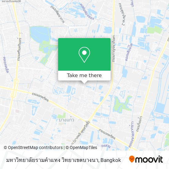 มหาวิทยาลัยรามคำแหง วิทยาเขตบางนา map