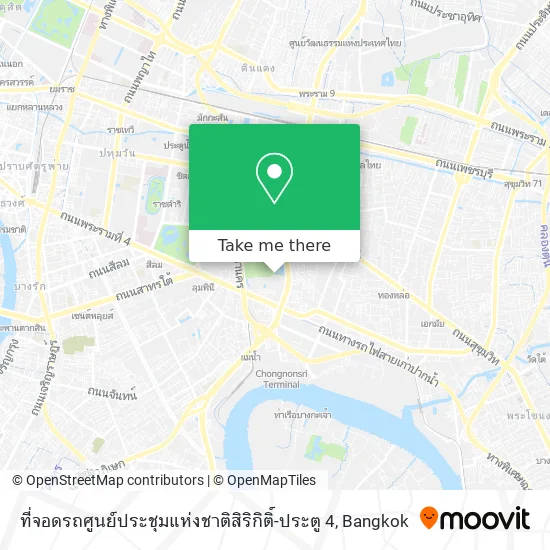 ที่จอดรถศูนย์ประชุมแห่งชาติสิริกิติ์-ประตู 4 map