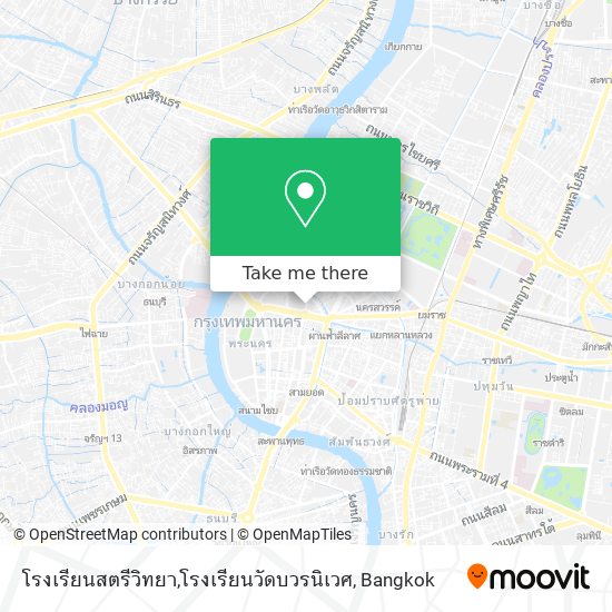 โรงเรียนสตรีวิทยา,โรงเรียนวัดบวรนิเวศ map