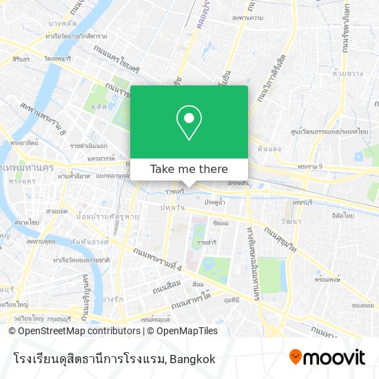 โรงเรียนดุสิตธานีการโรงแรม map