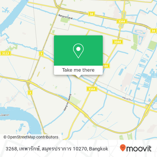 3268, เทพารักษ์, สมุทรปราการ 10270 map