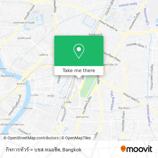 กิจการทัวร์-> บขส.หมอชิต map