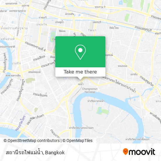 สถานีรถไฟแม่น้ำ map