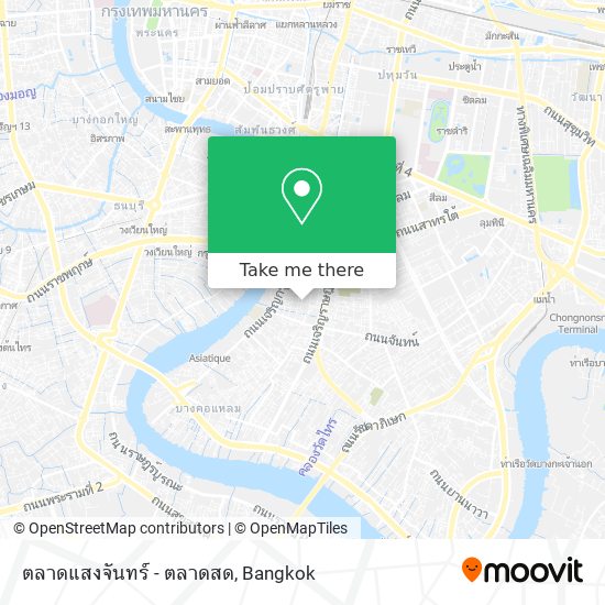 ตลาดแสงจันทร์ - ตลาดสด map