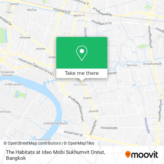 The Habitats at Ideo Mobi Sukhumvit Onnut map