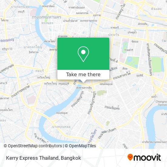 Kerry Express Thailand map