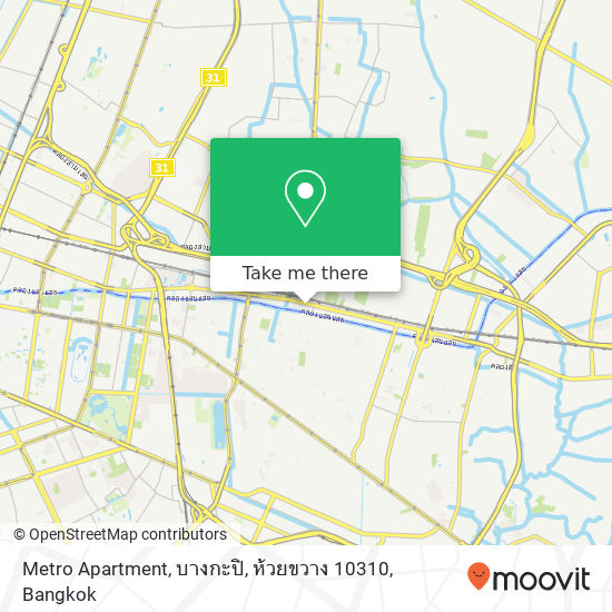 Metro Apartment, บางกะปิ, ห้วยขวาง 10310 map