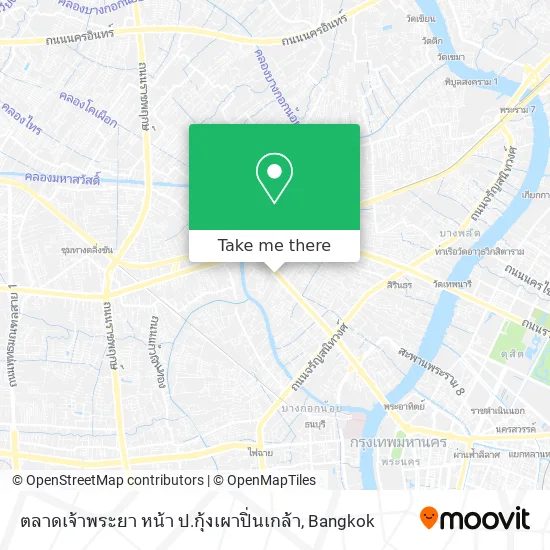 ตลาดเจ้าพระยา หน้า ป.กุ้งเผาปิ่นเกล้า map