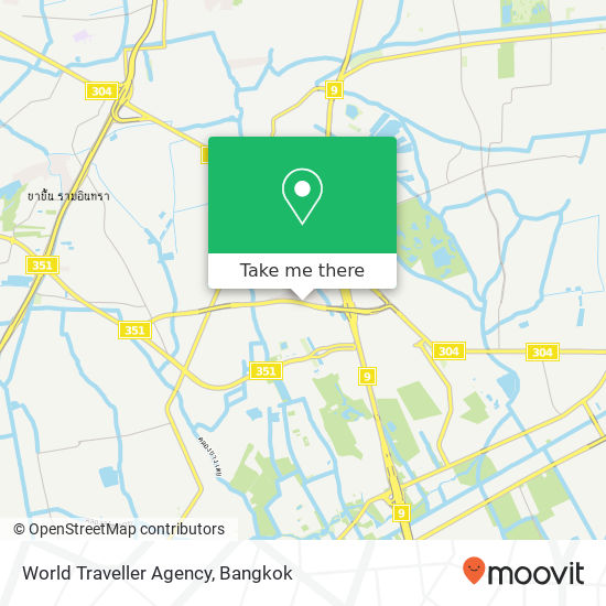 World Traveller Agency map