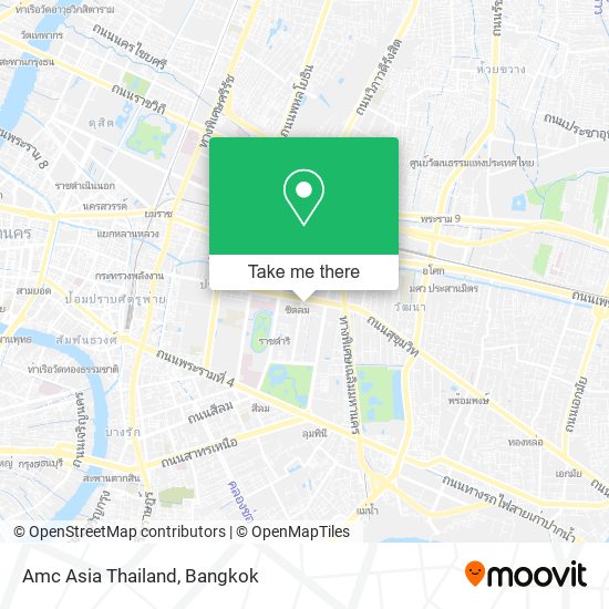 Amc Asia Thailand map