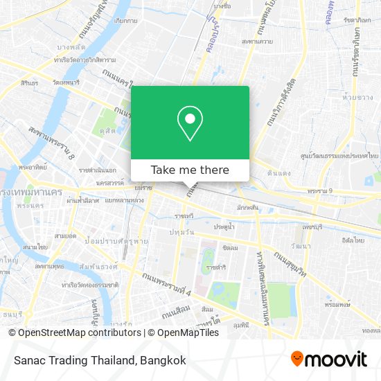 Sanac Trading Thailand map