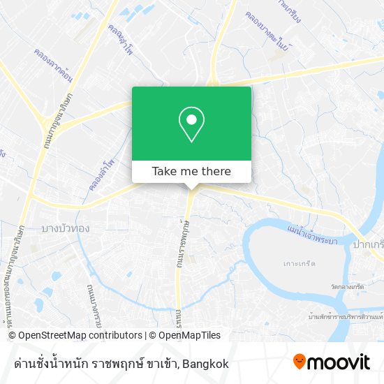 ด่านชั่งน้ำหนัก ราชพฤกษ์ ขาเข้า map