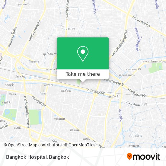 Bangkok Hospital map